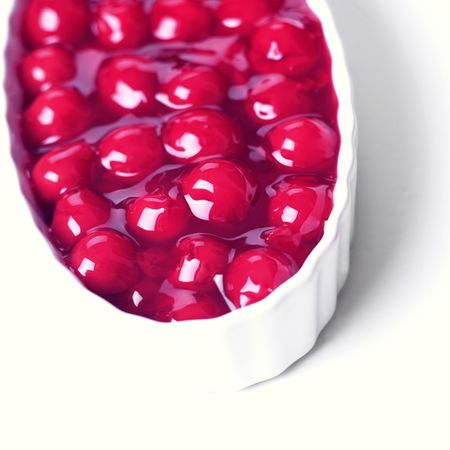 cherries in syrupの写真素材