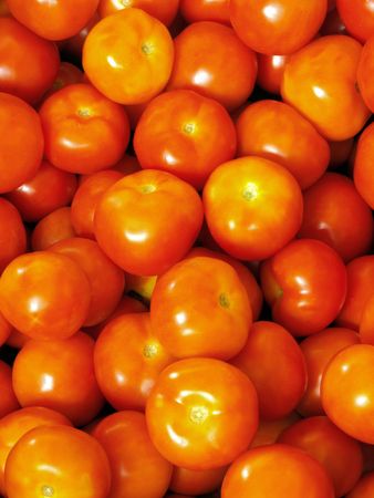 heap of red tomatoesの写真素材