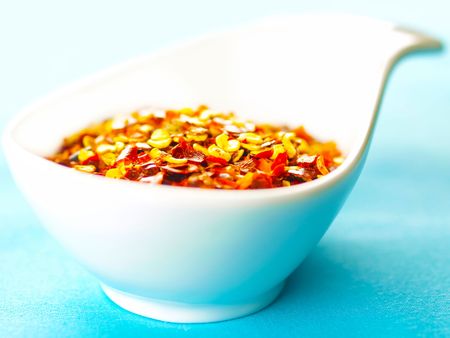 red chili flakes    の写真素材