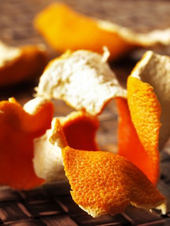 dried orange peel   の写真素材