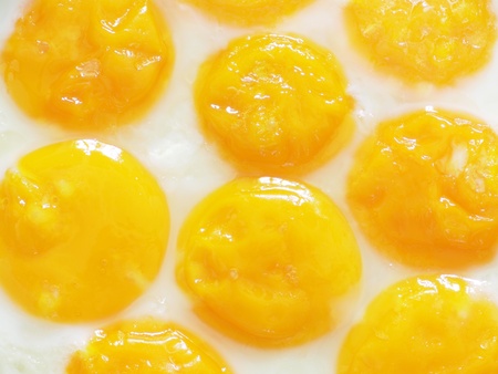 fried eggs  の写真素材