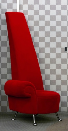 red designer chairの写真素材