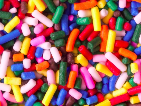 multicolored sprinkles の写真素材