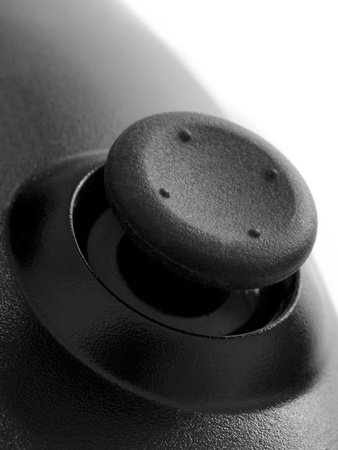 close up of a game controller thumbpadの写真素材