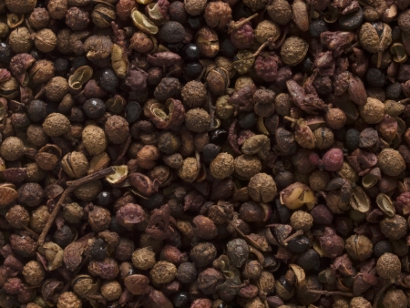 close up of szechuan pepper food backgroundの写真素材