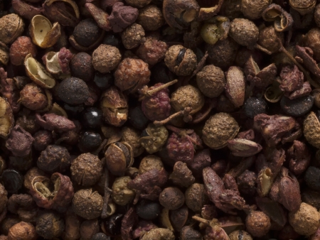 close up of szechuan pepper food backgroundの写真素材