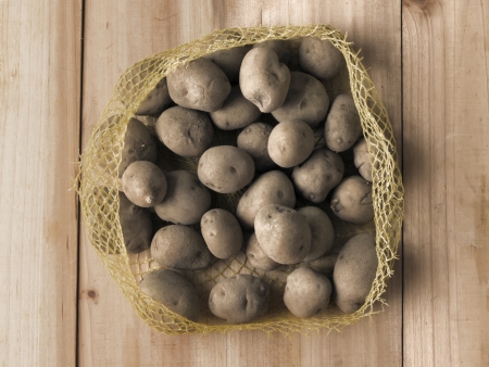 close up of a heap of potatoesの写真素材