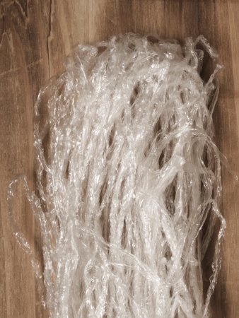 close up of agar agar threadsの写真素材