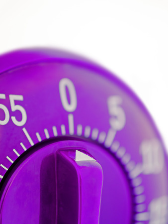 close up of a mechanical kitchen timerの写真素材