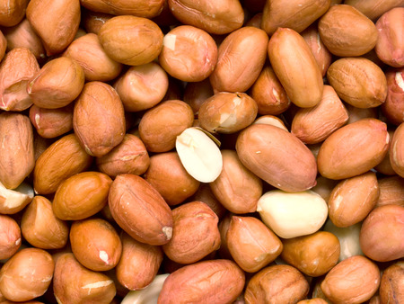 close up of raw uncooked peanut food backgroundの写真素材