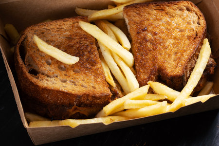 close up of pulled beef sandwich