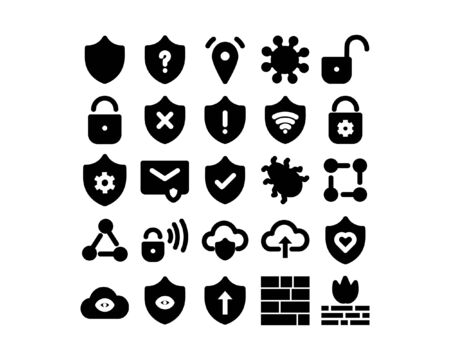 Icon Cyber Solid Style for any purposes website mobile app presentationのイラスト素材