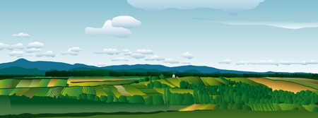 vector landscapeのイラスト素材