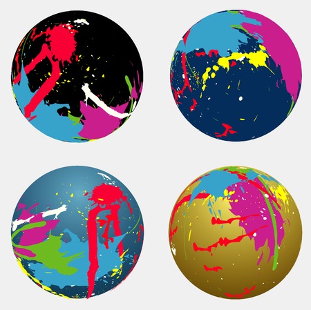 vector abstract spheresのイラスト素材