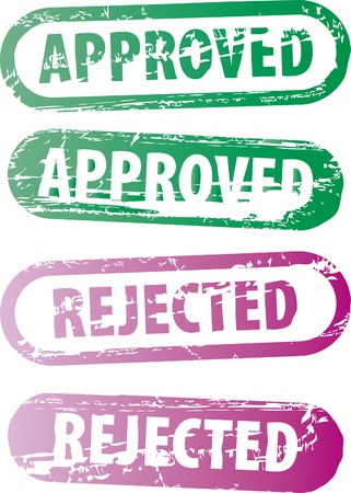 vector illustration of the grunge rubber stampsのイラスト素材