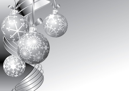 vector black and white blank Christmas cardのイラスト素材