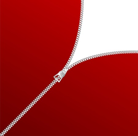 vector blank zipper cornerのイラスト素材