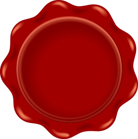 vector blank red waxのイラスト素材