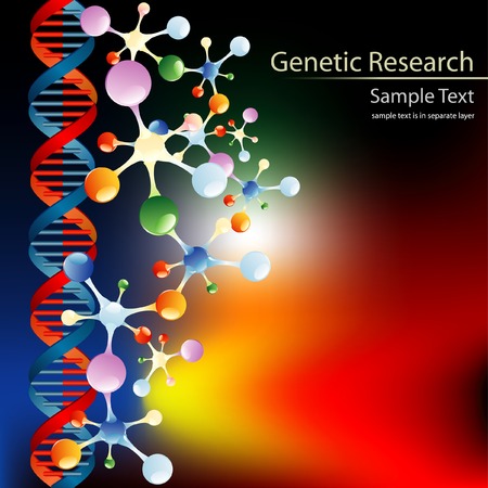 abstract vector layout for genetic research or something elseのイラスト素材