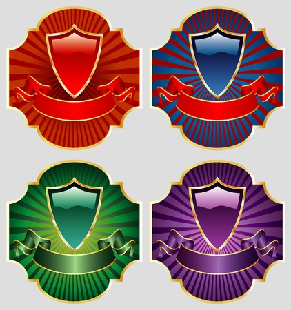  labels for diverse productsのイラスト素材