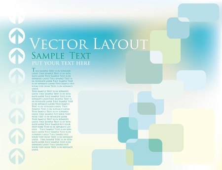  abstract layout with sample text in separate layerのイラスト素材