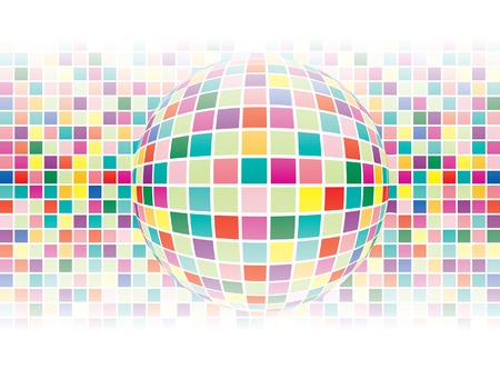 abstract   background with colorful squaresのイラスト素材