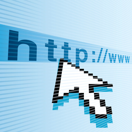  arrow cursor on screen のイラスト素材