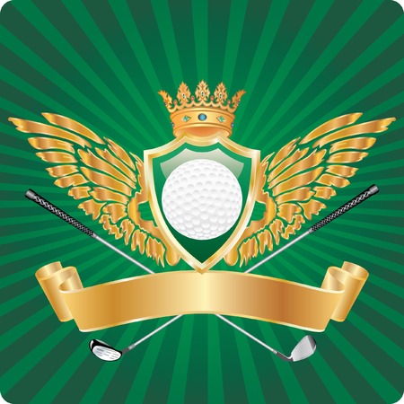   golden golf awardのイラスト素材