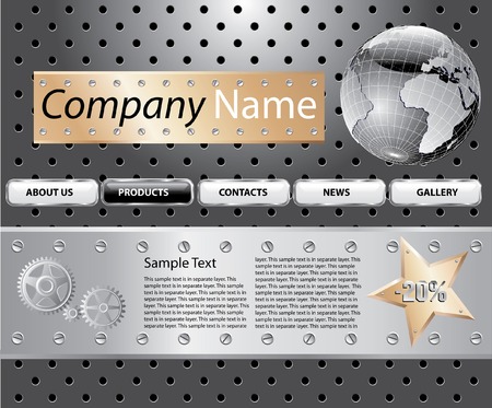   template design of the web site, or something elseのイラスト素材