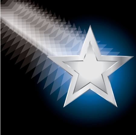  abstract illustration with moving starのイラスト素材