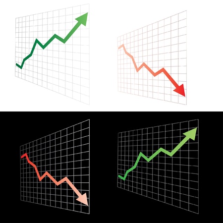 vector set of the abstract graphsのイラスト素材
