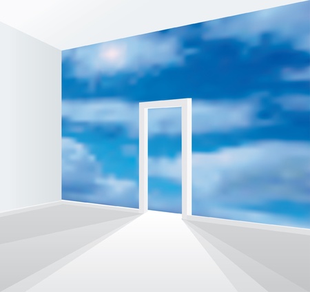 illustration of the room without wallのイラスト素材