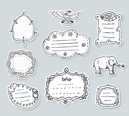  labels for various productsのイラスト素材