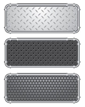 vector set of abstract frames with metal pipesのイラスト素材