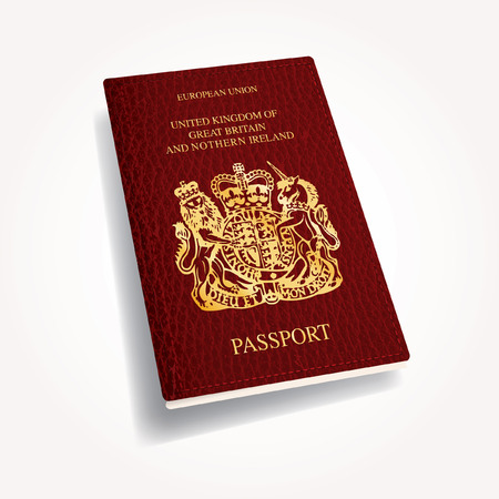 vector UK passportのイラスト素材