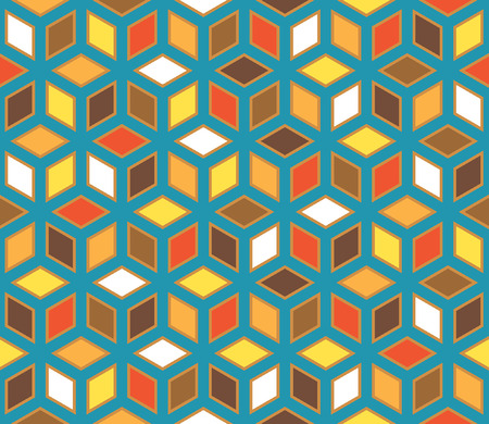 vector abstract geometric seamless repeating wallpaperのイラスト素材