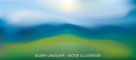 Blurry pastel colors landscape, vector abstract illustration.のイラスト素材