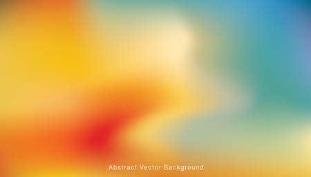 abstract blurry gradient mesh background in bright colors, colorful smooth template, editable and layeredのイラスト素材
