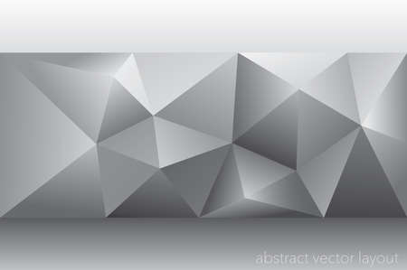 abstract vector layout in gray colorsのイラスト素材