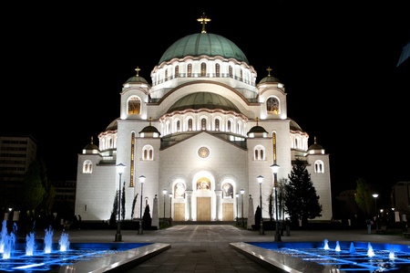 Belgrade, temple of St  Savaの写真素材