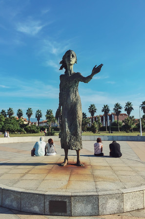 statue of mother of emigrantsのeditorial素材
