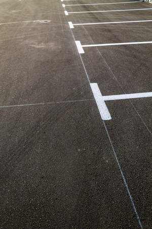 empty parking spaceの写真素材