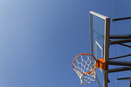 basketball hoop and court