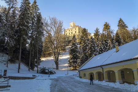 Trakoscan castle in winterのeditorial素材
