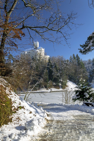 Trakoscan castle in winterのeditorial素材