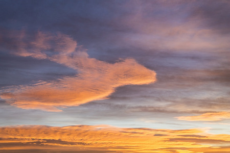 Sunset over river Sava in Zagreb
