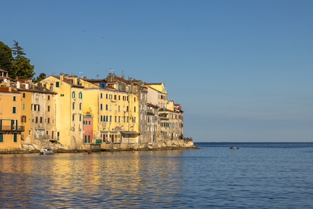 Rovinj town in Croatia on a sunny dayの写真素材