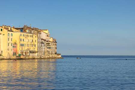 Rovinj town in Croatia on a sunny dayの写真素材