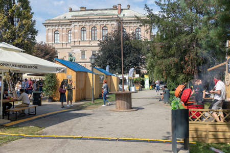 Zagreb burger festival taken on 07.09.2020. in Zagreb,Croatiaのeditorial素材
