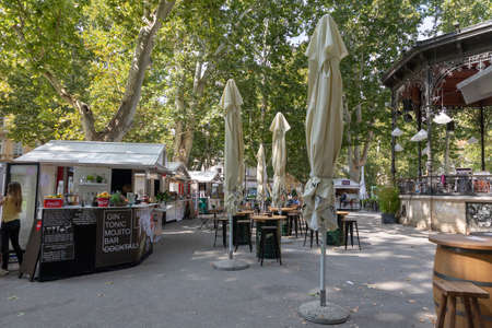 Zagreb burger festival taken on 07.09.2020. in Zagreb,Croatiaのeditorial素材